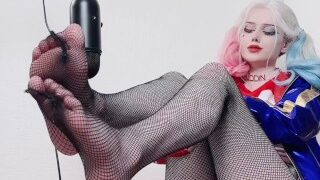 ASMR PANTYHOSE FISHNETS PLAY FOR STRONG RELAX I HARLEY QUINN COSPLAY