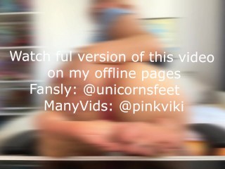 Show how loosers need worship my feet for letting worship my asshole