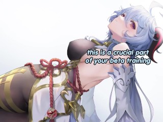 Ganyu teaches you how to be a good beta (femdom, humiliation, shoe fetish, foot fetish, JOI)